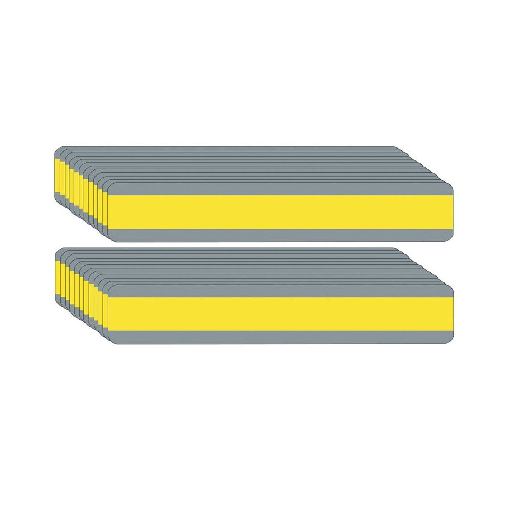 Double Wide Sentence Strip Reading Guide, 1-1/4" x 7-1/4", Yellow, Pack of 24. Picture 1