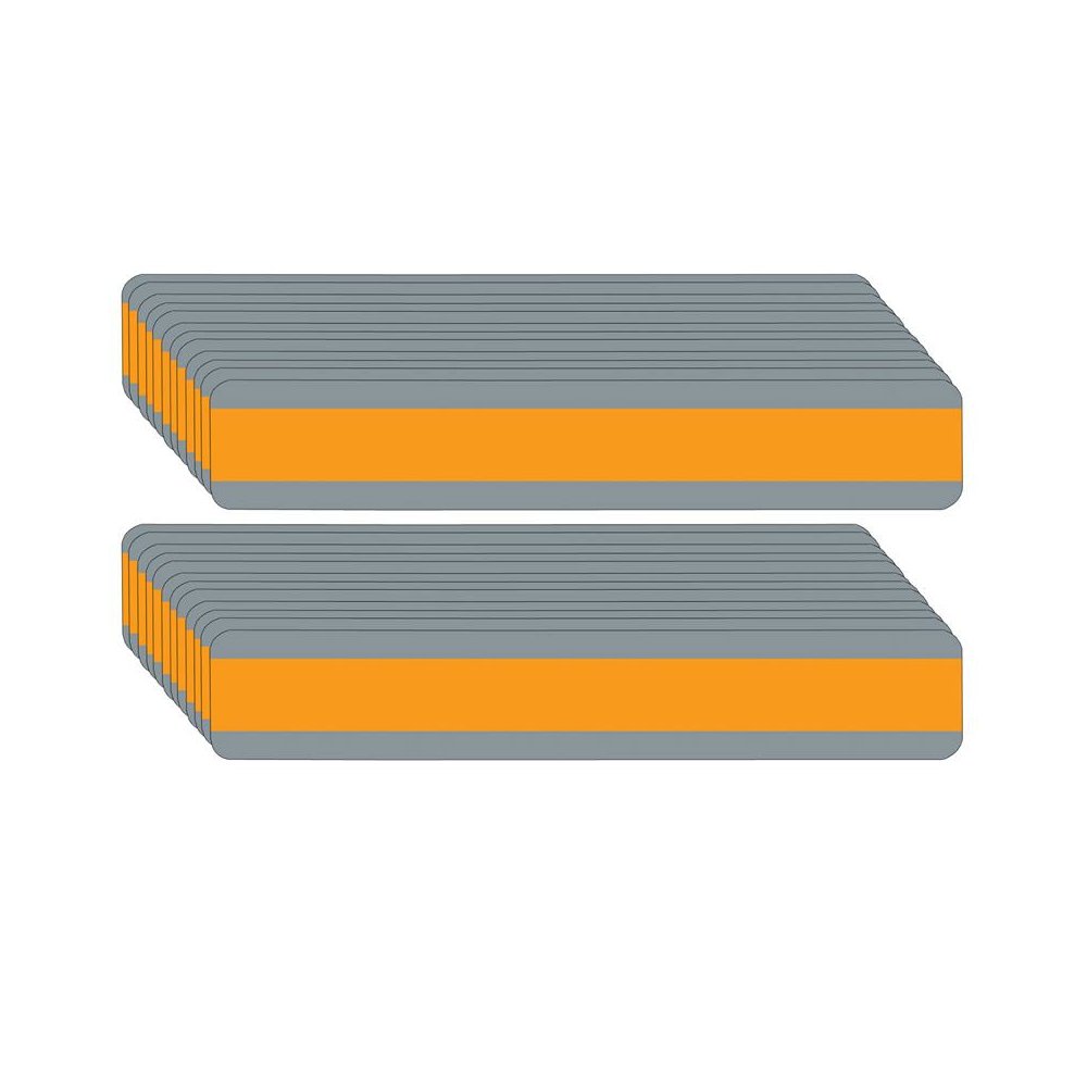 Double Wide Sentence Strip Reading Guide, 1-1/4" x 7-1/4", Orange, Pack of 24. Picture 1