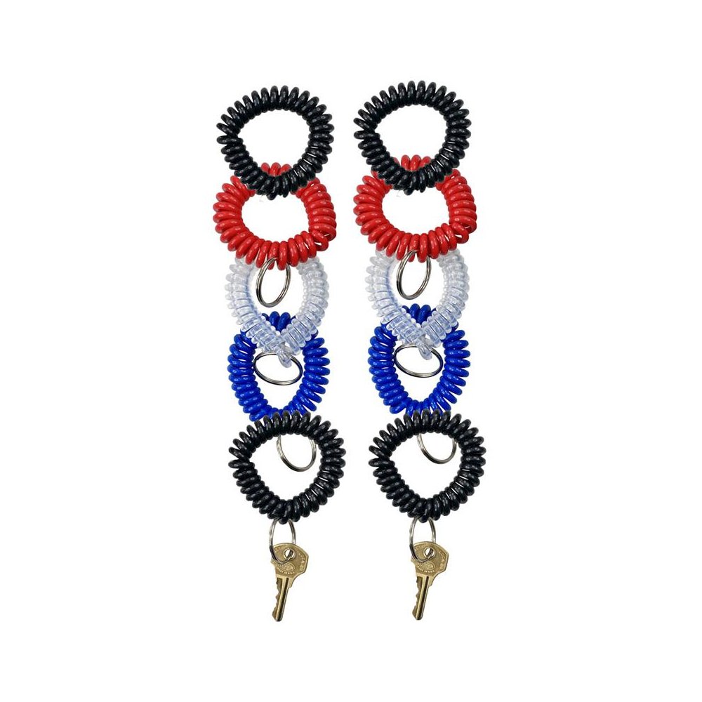 Wrist Coil Key Chain, Pack of 10. Picture 1