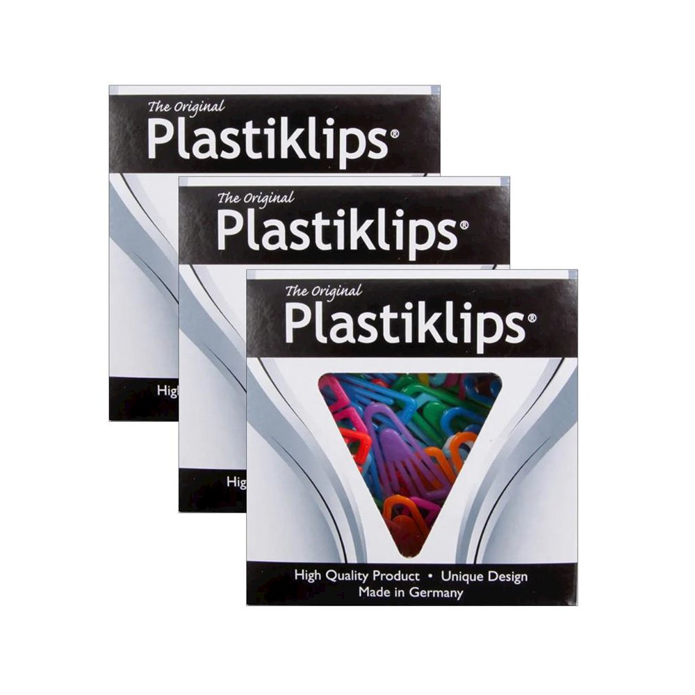 Paper Clips, Assorted Sizes, Assorted Colors, 315 Per Pack, 3 Packs. Picture 1