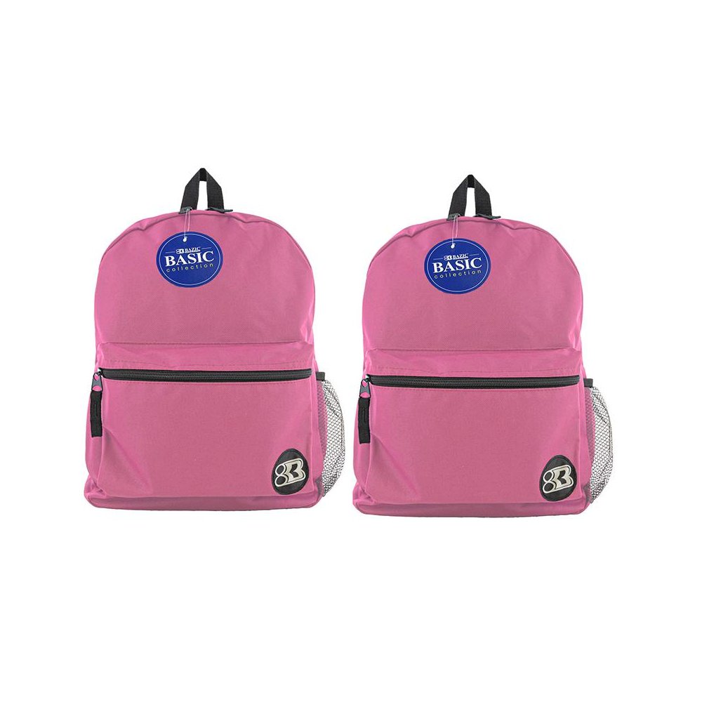 Basic Backpack 16" Fuchsia, Pack of 2. Picture 1