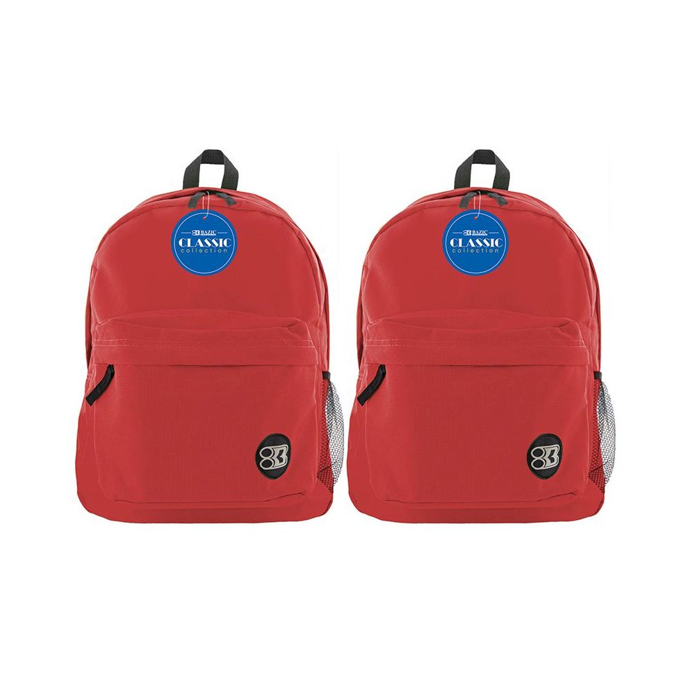Classic Backpack 17" Red, Pack of 2. Picture 1