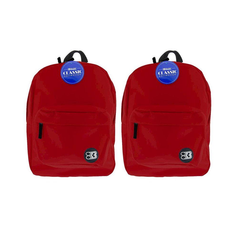 Classic Backpack 17" Burgundy, Pack of 2. Picture 1