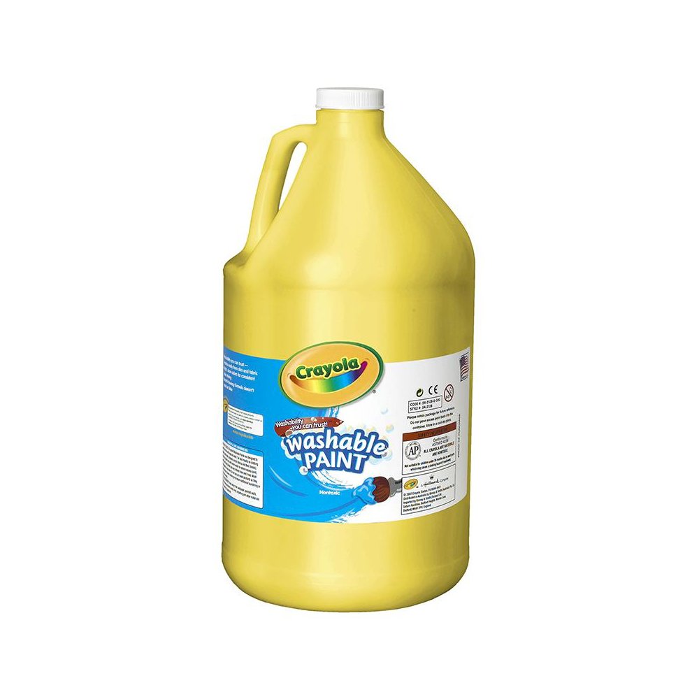 WASHABLE PAINT GALLON YELLOW. Picture 1