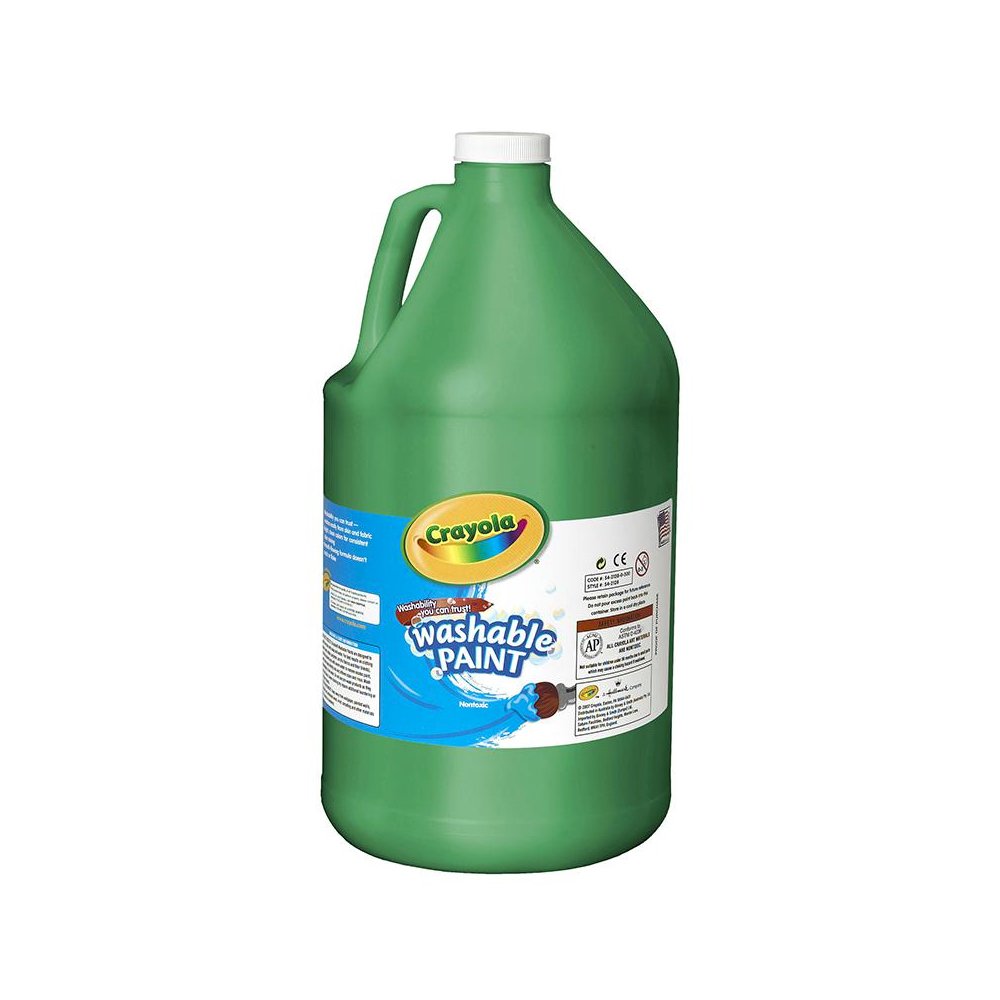 WASHABLE PAINT GALLON GREEN. Picture 1