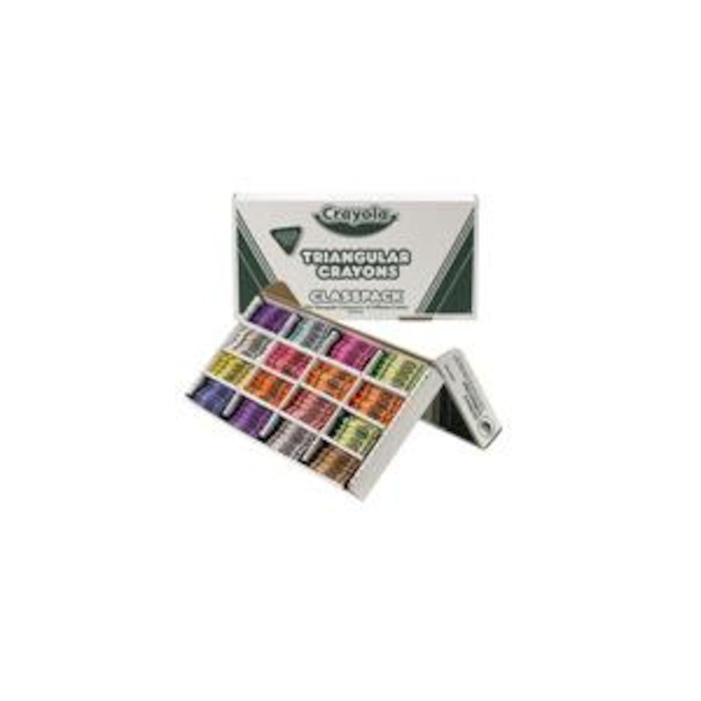 BINNEY & SMITH / CRAYOLA Classpack Triangular Crayons, 16 Colors, 256/BX. Picture 2