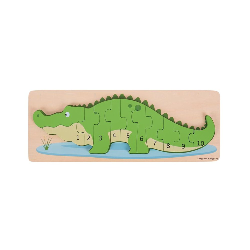 Crocodile Number Puzzle. Picture 1