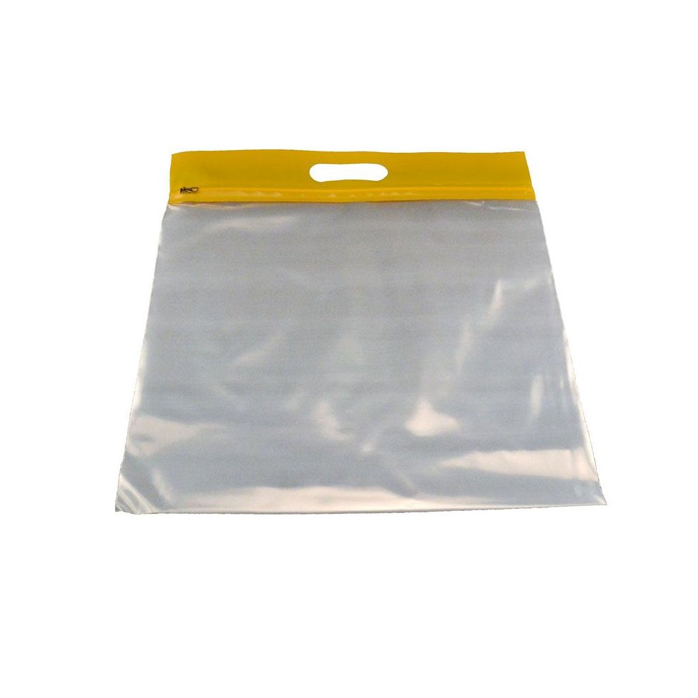 ZIPAFILE STORAGE BAGS 25PK YELLOW. Picture 1