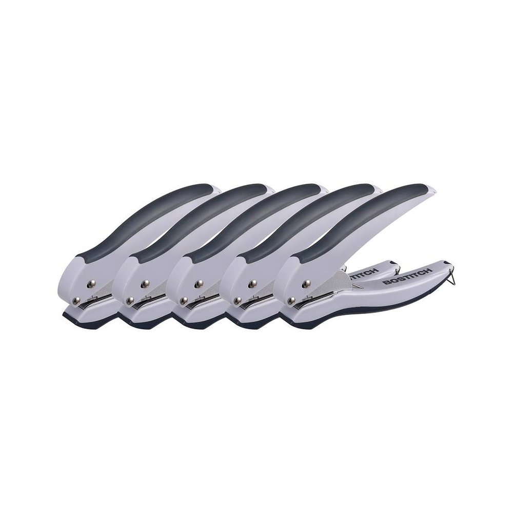 EZ Squeeze 1-Hole Punch, Gray, Pack of 5. Picture 1