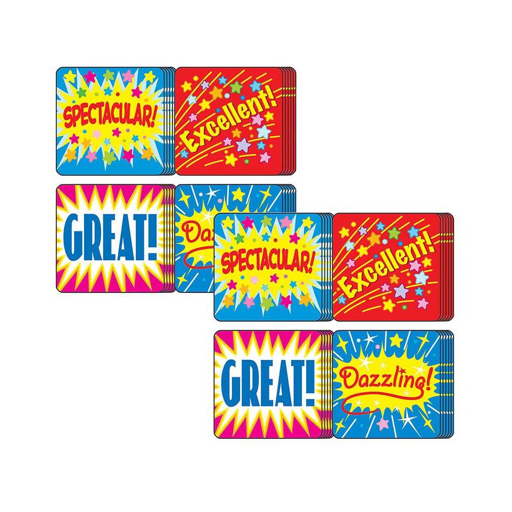Positive Words Motivational Stickers, 120 Per Pack, 12 Packs. Picture 1