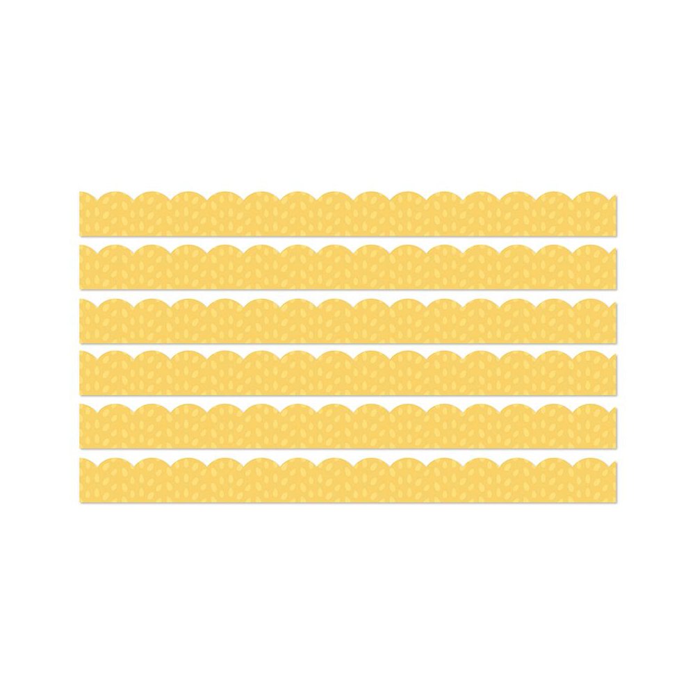 Grow Together Yellow with Painted Dots, 39 Ft Per Pack, 6 Packs. Picture 1