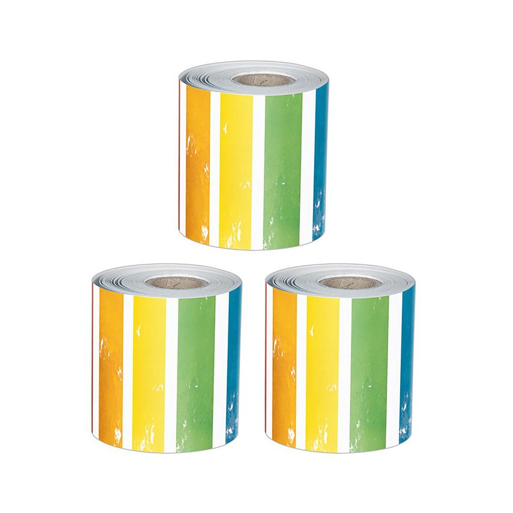 All Are Neighbors Stripes Rolled, 65 Feet Per Roll, Pack of 3. Picture 1