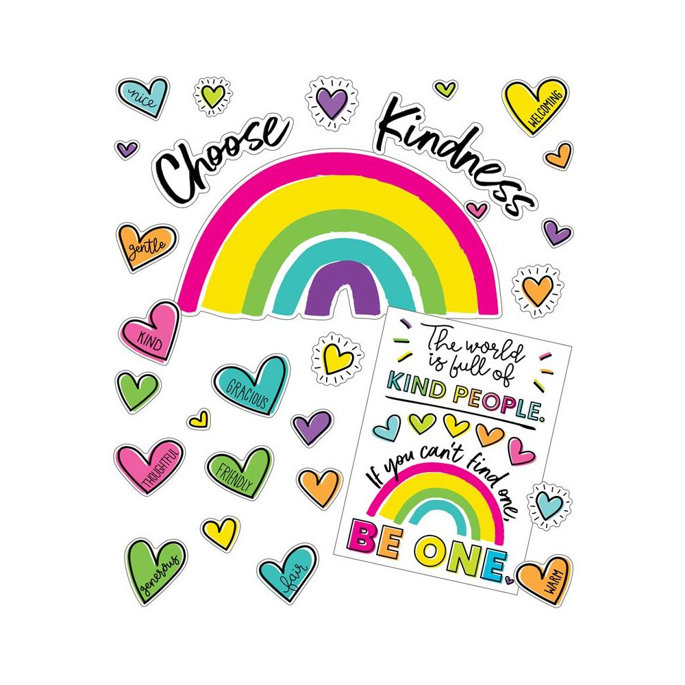 Kind Vibes Choose Kindness Bulletin Board Set. Picture 1