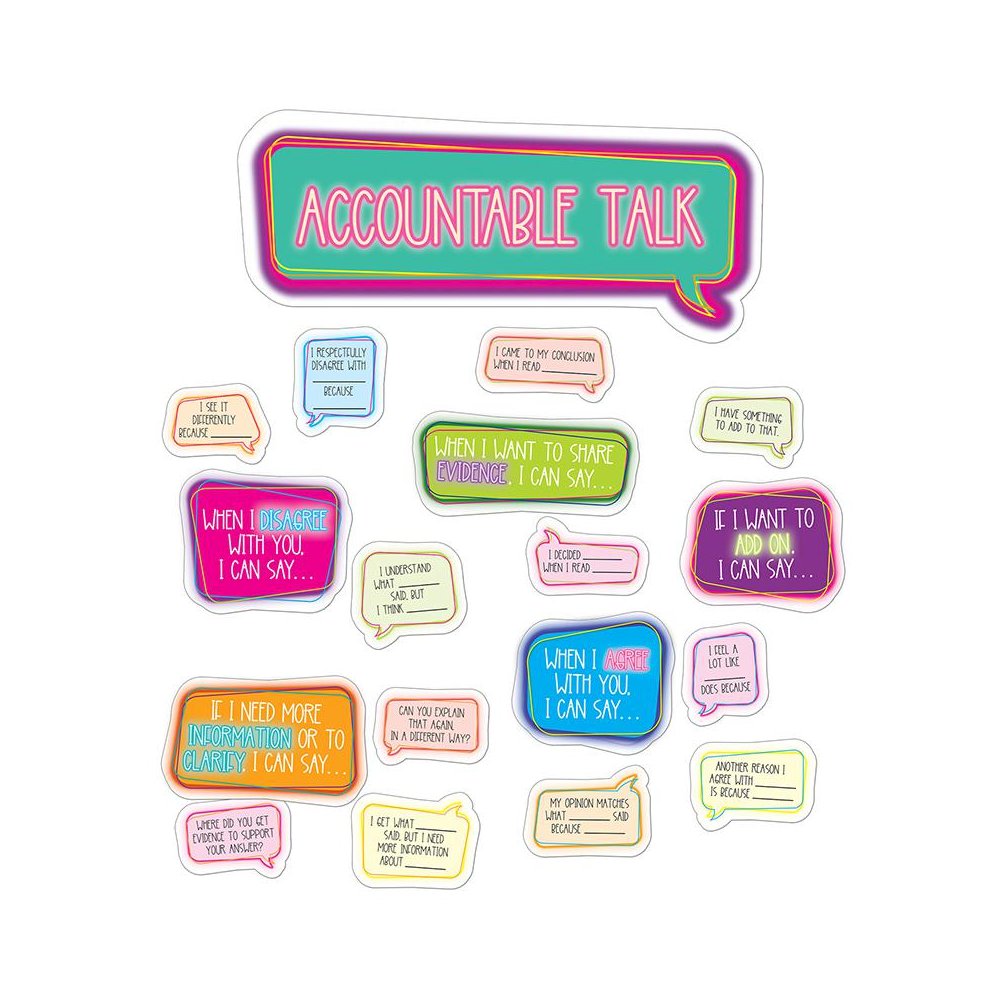 Accountable Talk Bulletin Board Set. Picture 1