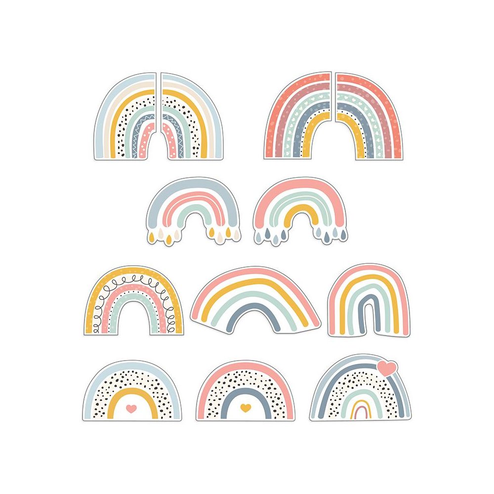 We Belong Rainbow Fun Cut-Outs, 36 Per Pack, 3 Packs. Picture 1