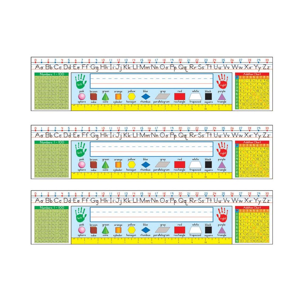 Traditional Manuscript Nameplates, Grade 1-3, 36 Per Pack, 3 Packs. Picture 1