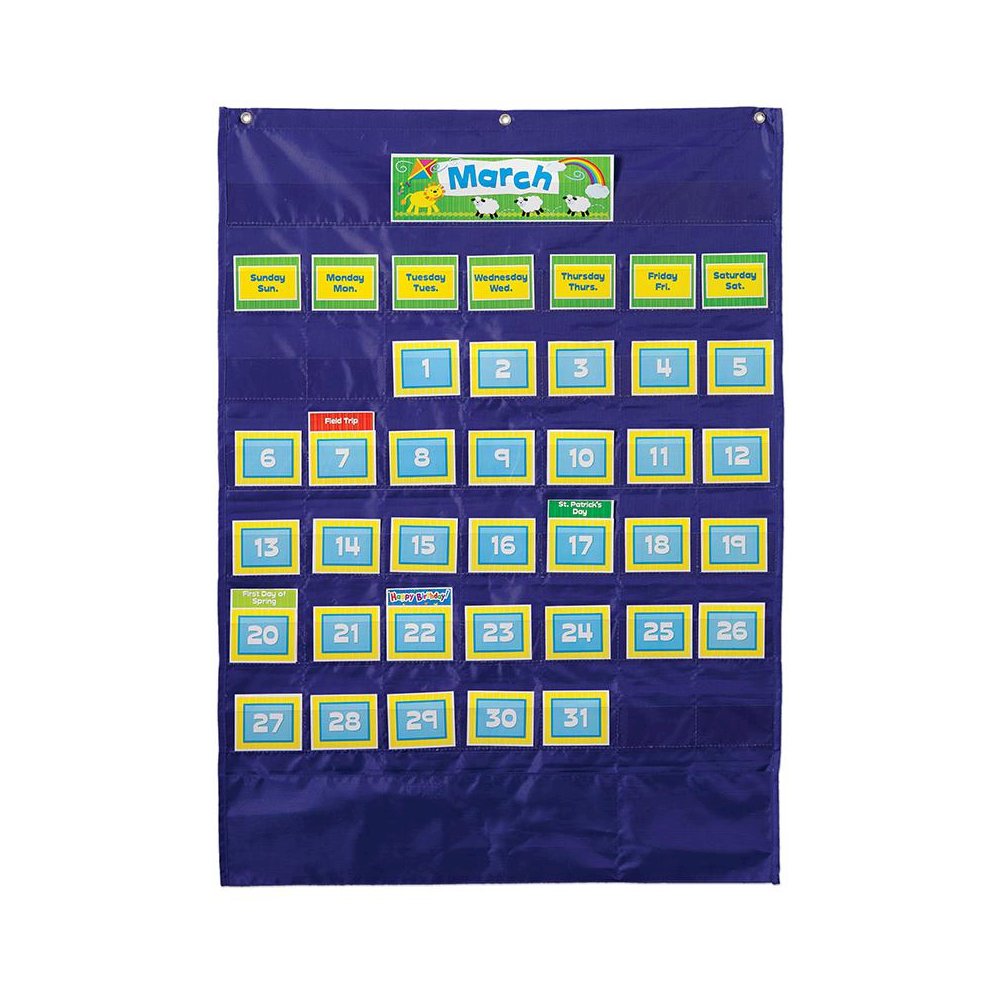 Deluxe Calendar Pocket Chart. Picture 1