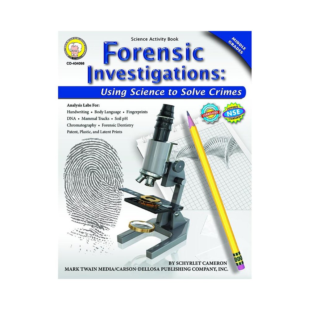 FORENSIC INVESTIGATIONS ACTIVITY BOOK GR 4-8. Picture 1