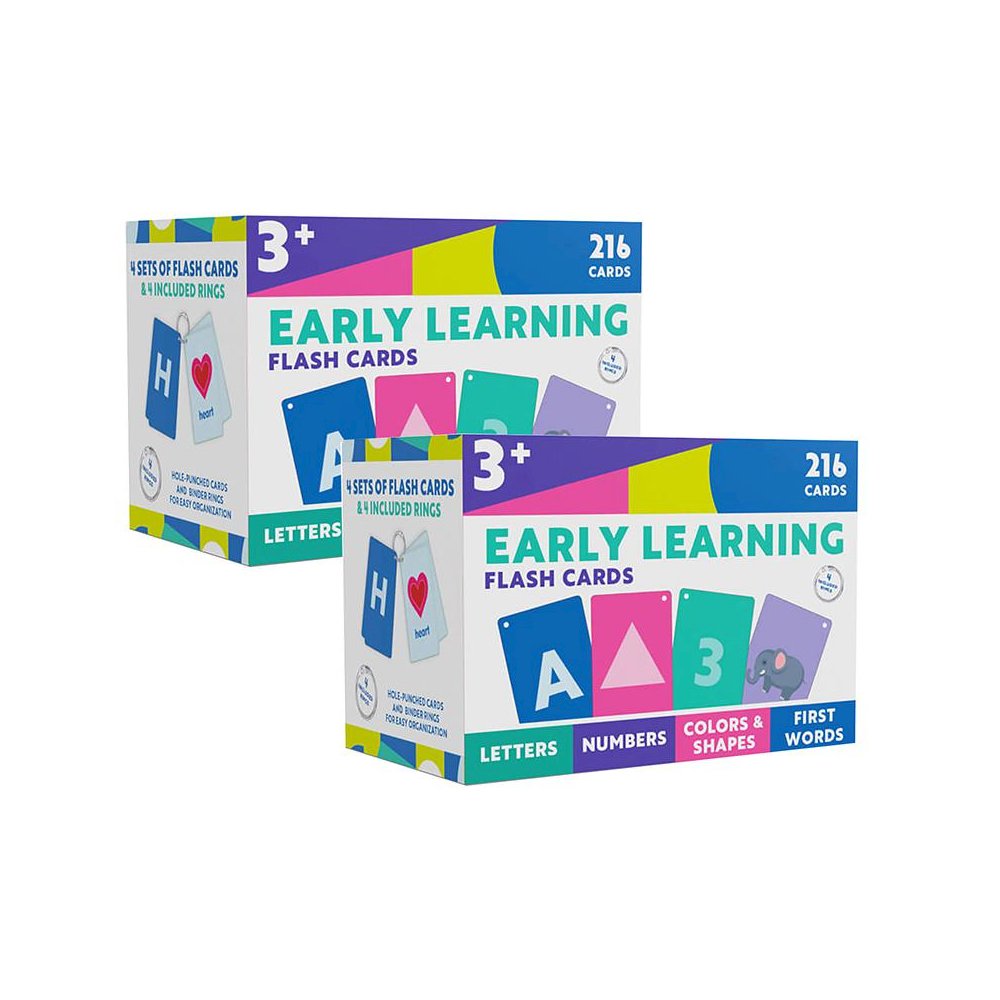 Early Learning Flash Cards, 4 Per Set, 2 Sets. Picture 1