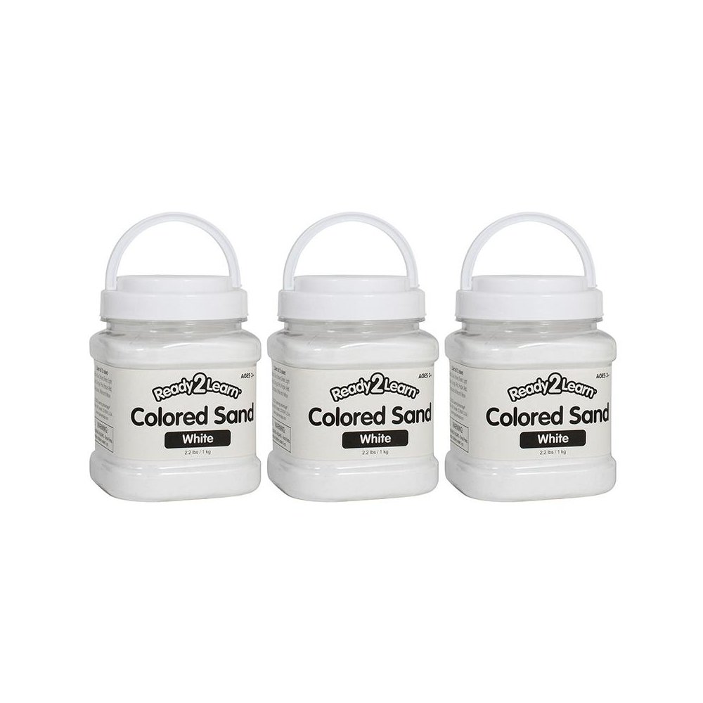 Colored Sand - White - 2.2 lb. Jar - Pack of 3. Picture 1