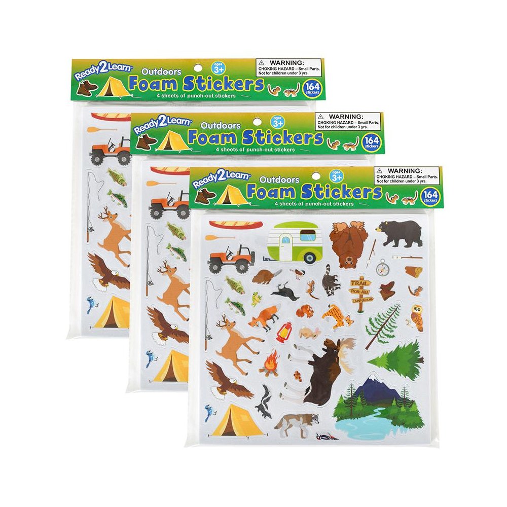 Foam Stickers - Outdoors - 164 Per Pack - 3 Packs. Picture 1