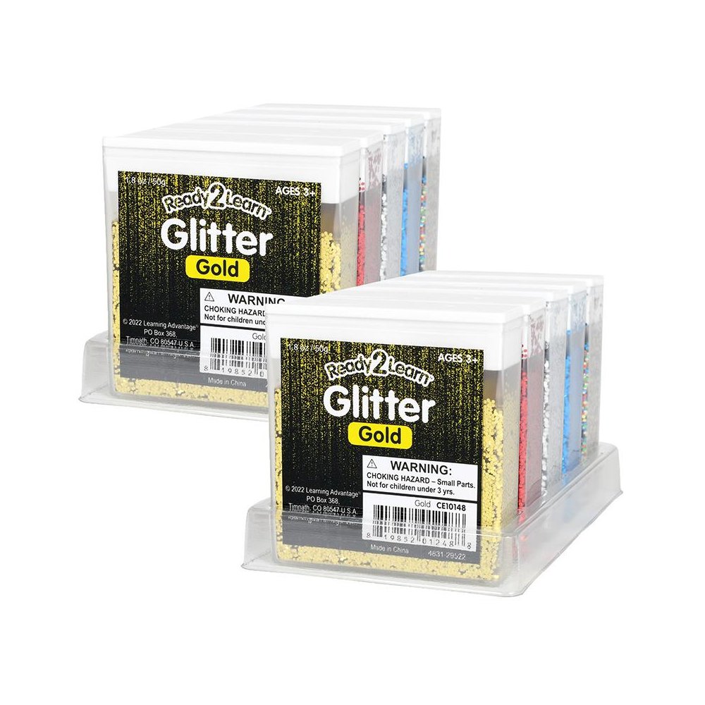 Glitter - Primary - 5 Per Set - 2 Sets. Picture 1