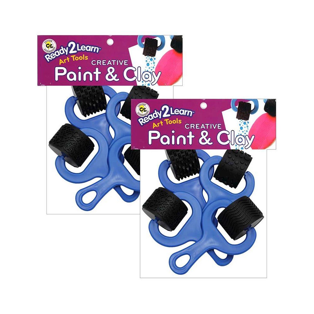 Paint and Clay Explorers - Set 1 - 4 Per Set - 2 Sets. Picture 1