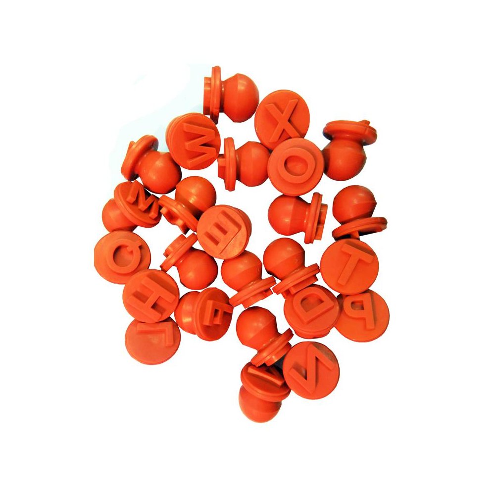 Easy Grip Dough and Paint Stampers - Uppercase Alphabet - Set of 27. Picture 1