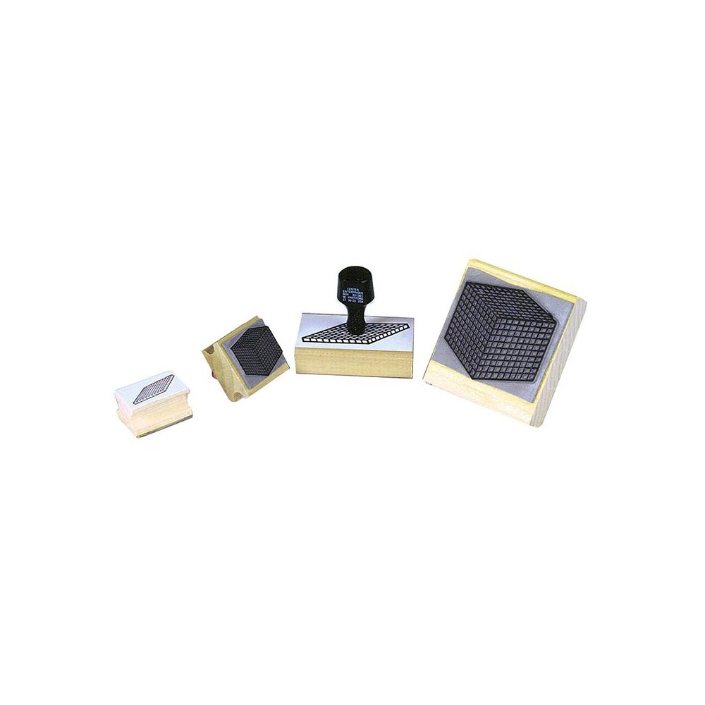 STAMP SET BASE 10 BLOCK 6-PK 2 UNITS & RODS/1 FLAT & CUBE. Picture 1