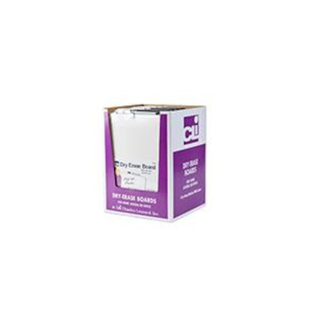 DRY ERASE BOARDS WITH FRAMES 12PK INCLUDES MARKER W/ ERASER. Picture 2