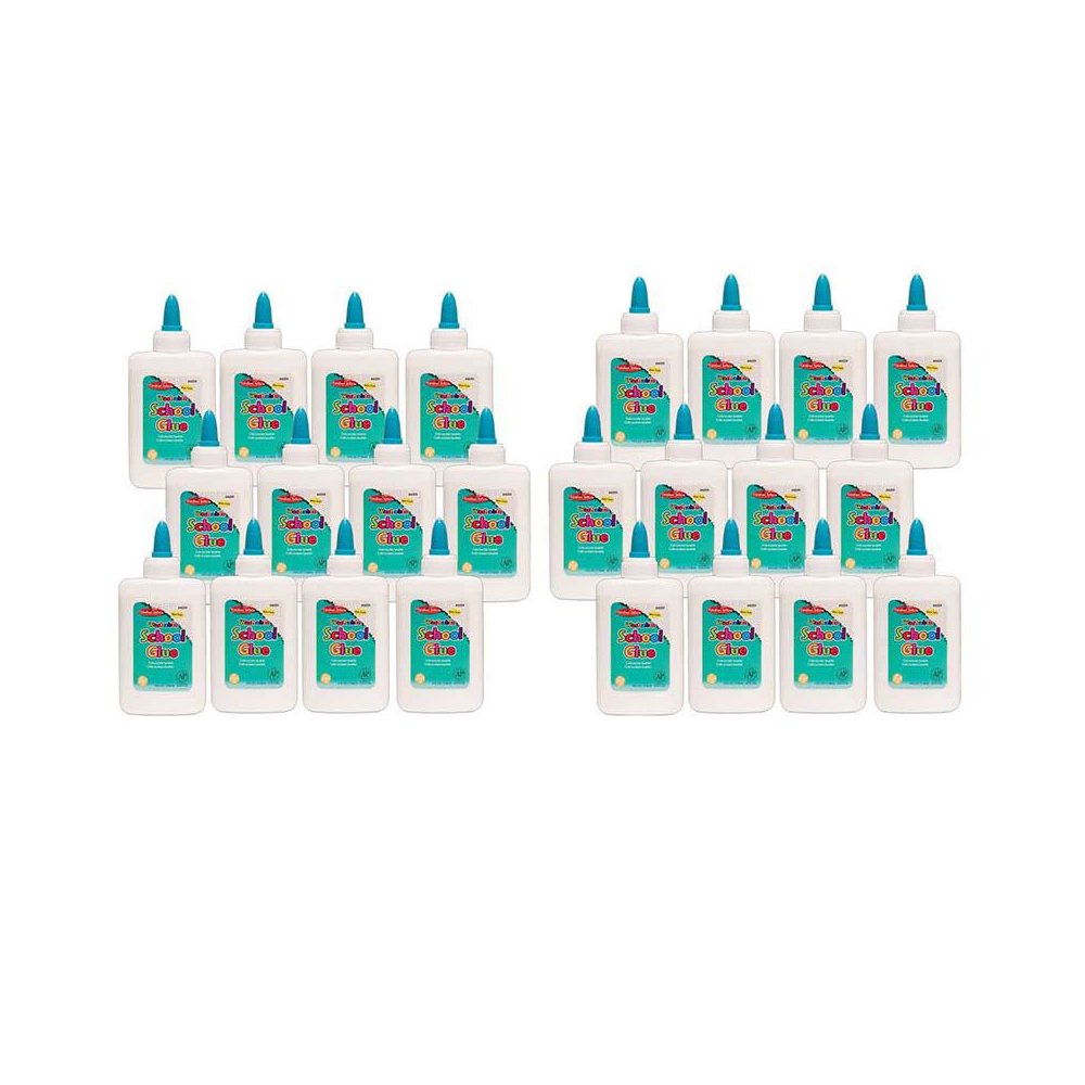 Economy Washable School Glue, 4 oz, Pack of 24. Picture 1