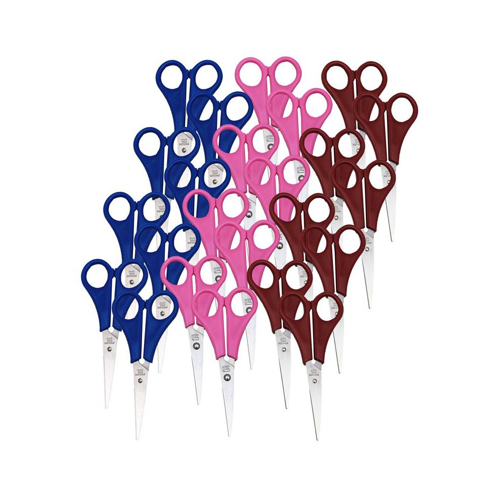 Children's 5.5" Scissors, Pointed Tip, Assorted Colors, Pack of 36. Picture 1