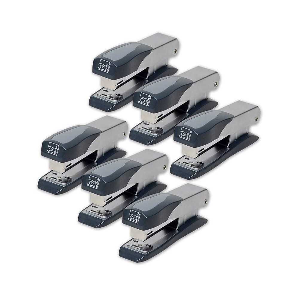 Executive Half Strip Metal Stapler, Pack of 6. Picture 1