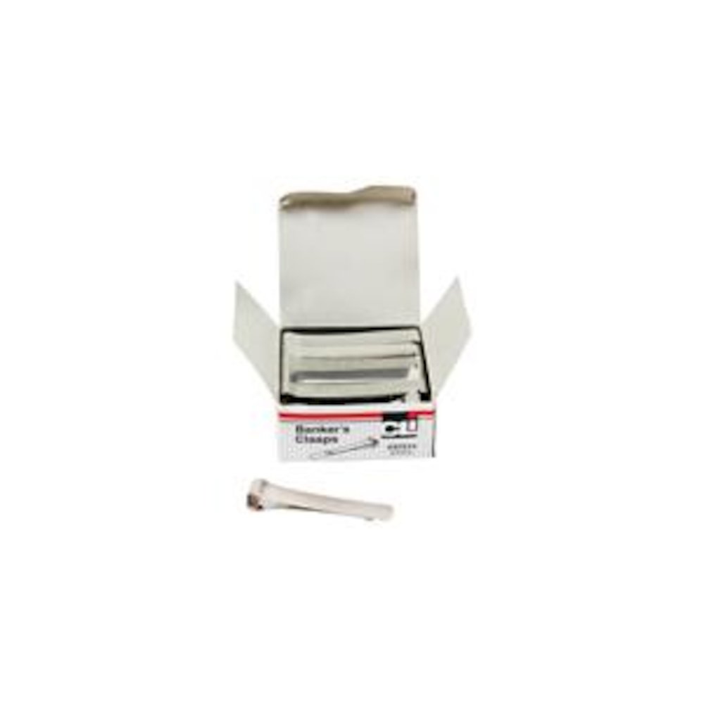 BANKERS CLASPS 3 1/4 IN 36 PER BOX. Picture 2