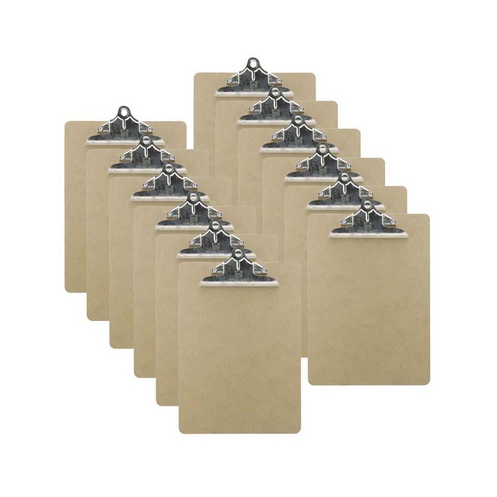 Letter Size Hardwood Clipboard, Pack of 12. Picture 1