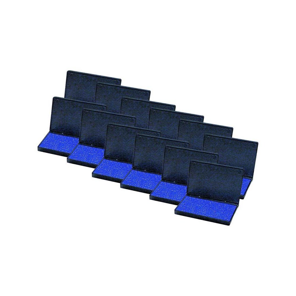 Stamp Pad, Blue, Pack of 12. Picture 1