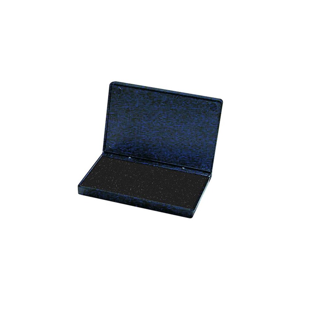 Foam Stamp Pad, Small, 2.75 x 4.25 Inches, Black, Pack of 12. Picture 1