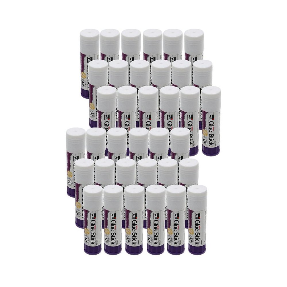 Glue Stick, White, .74 oz, Pack of 36. Picture 1