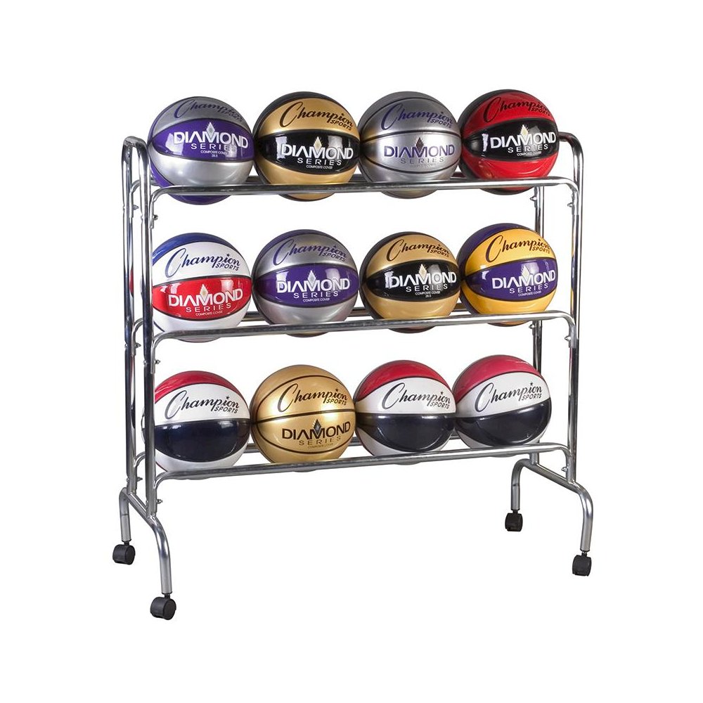 PORTABLE BALL RACK 3 TIER HOLDS 12 BALLS. Picture 1