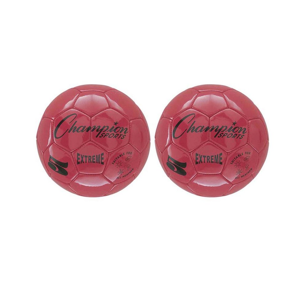 Extreme Soccer Ball, Size 5, Red, Pack of 2. Picture 1