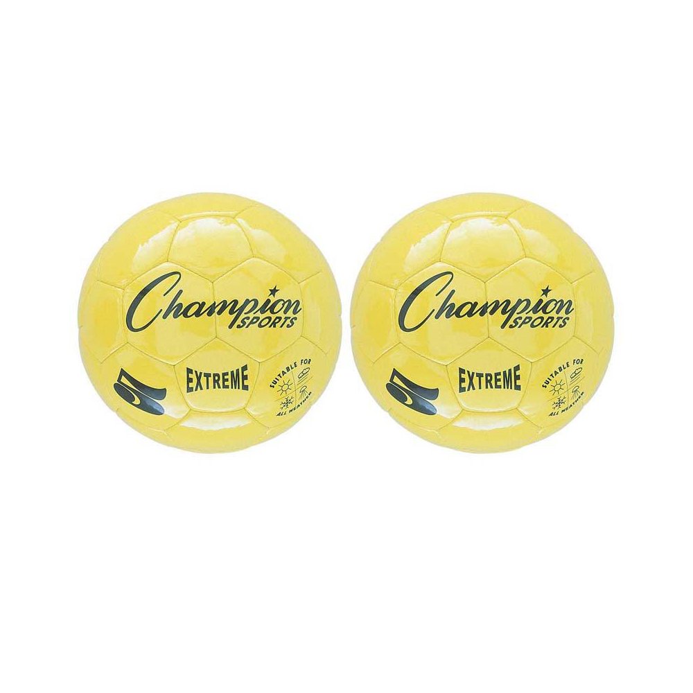 Extreme Soccer Ball, Size 5, Yellow, Pack of 2. Picture 1