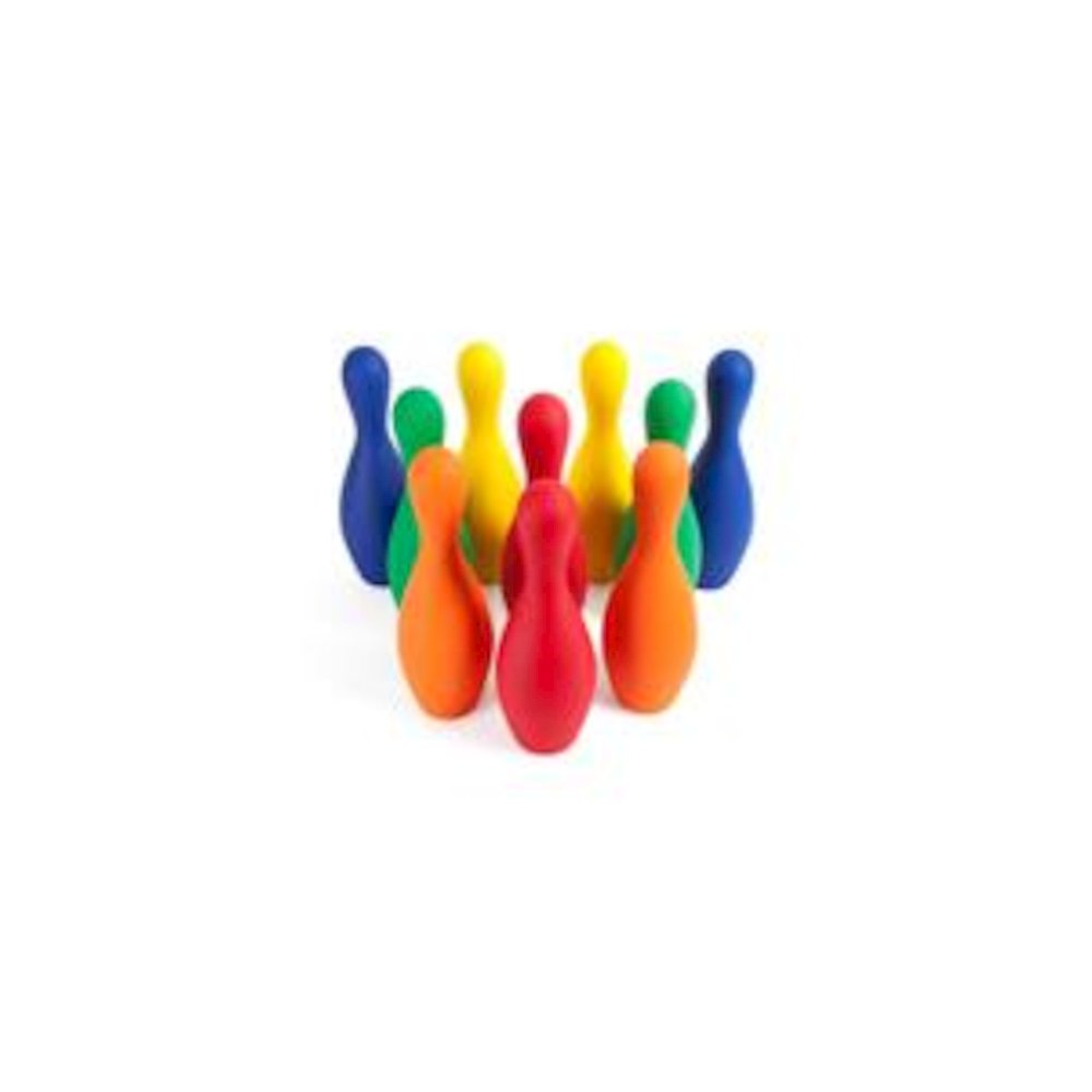 MULTICOLOR FOAM BOWLING PIN SET. Picture 2