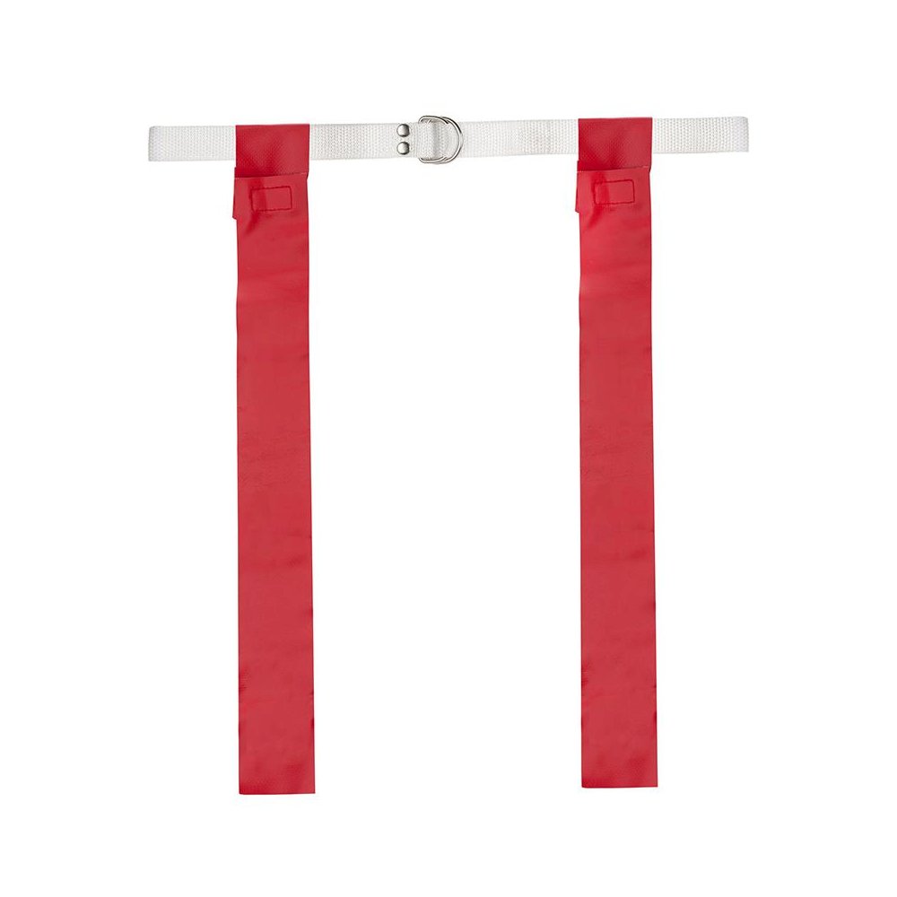 FLAG FOOTBALL SET 12 RED ONE SIZE FITS ALL BELTS. Picture 1