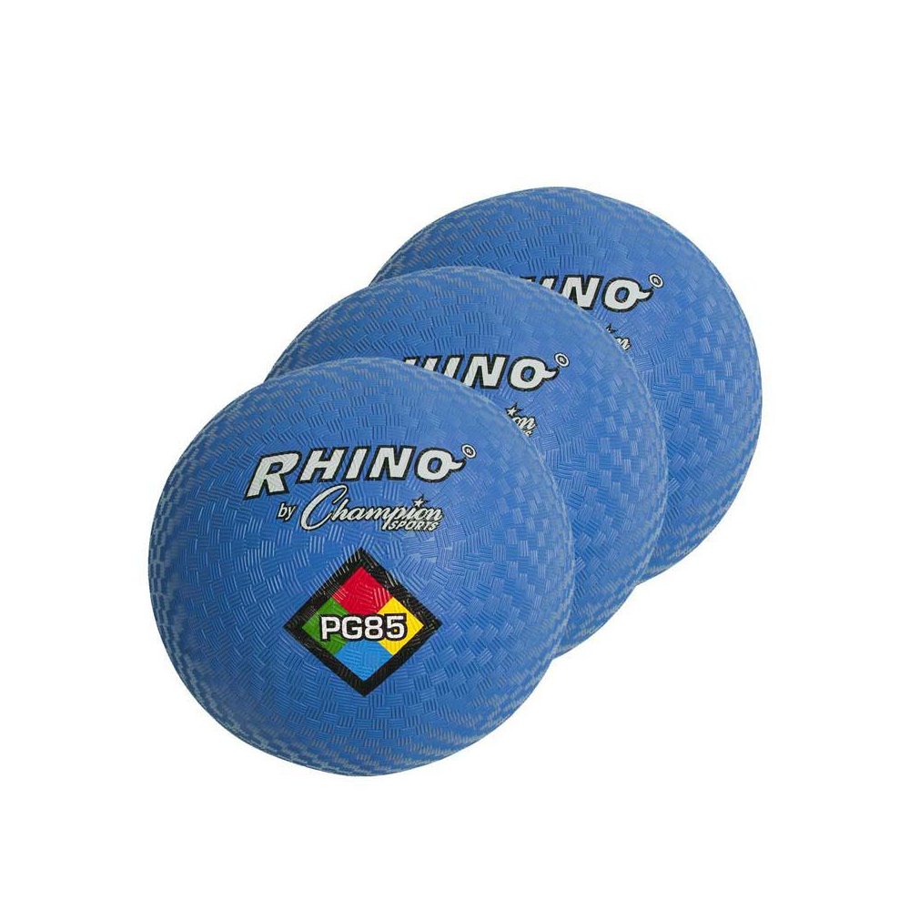 Playground Ball, 8-1/2", Blue, Pack of 3. Picture 1