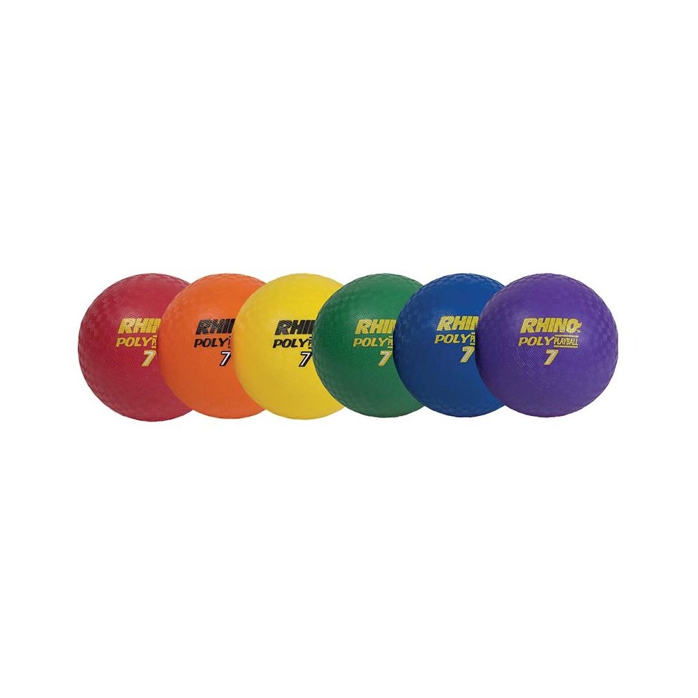 PLAYGROUND BALL SET OF 6 RHINO 7IN. Picture 1