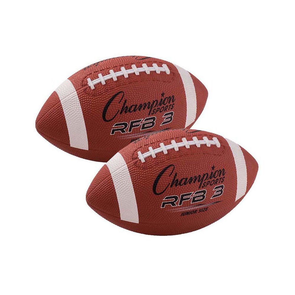 Rubber Football, Junior Size, Pack of 2. Picture 1