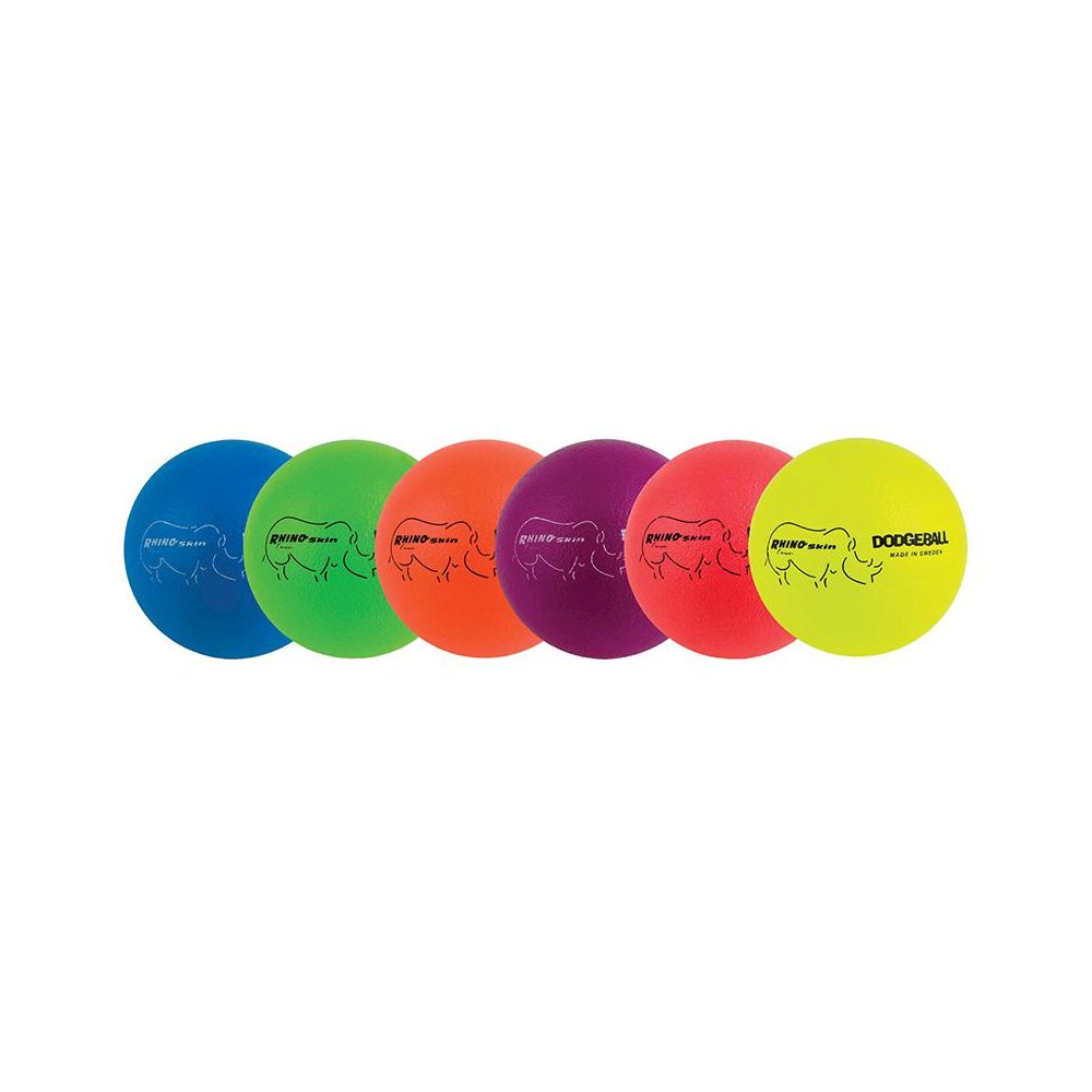DODGEBALL SET/6 RHINO SKIN RAINBOW. Picture 1