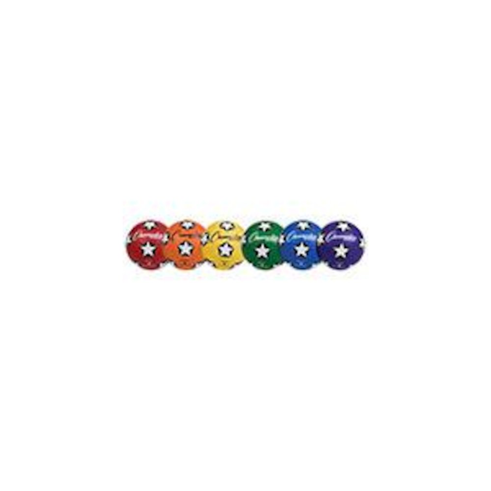 SOCCER BALL SET/6 RUBBER SIZE 4. Picture 2