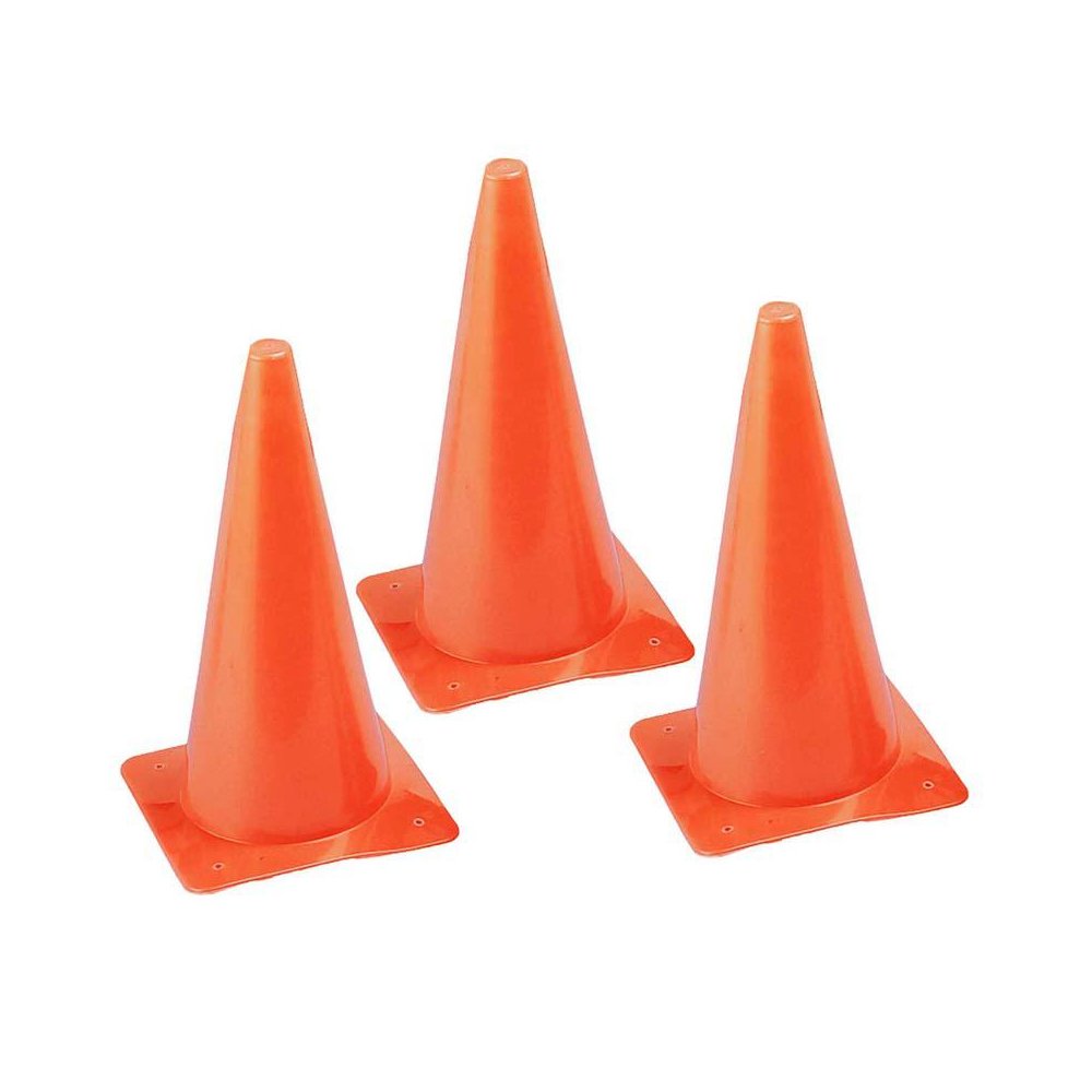 Safety Cone, 15" high, Pack of 3. Picture 1