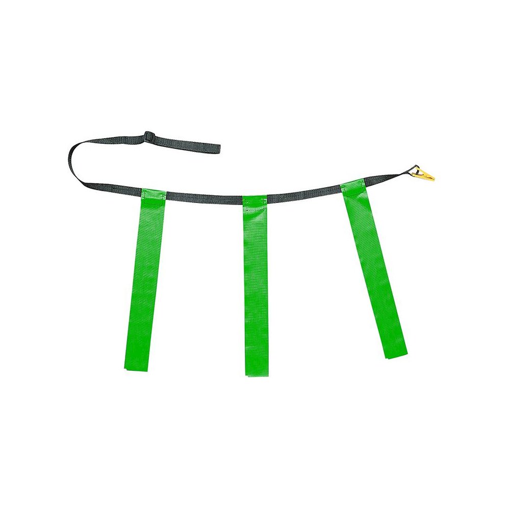 TRIPLE FLAG FOOTBALL SET GREEN 12PK ADULT SIZE 32-39IN. Picture 1